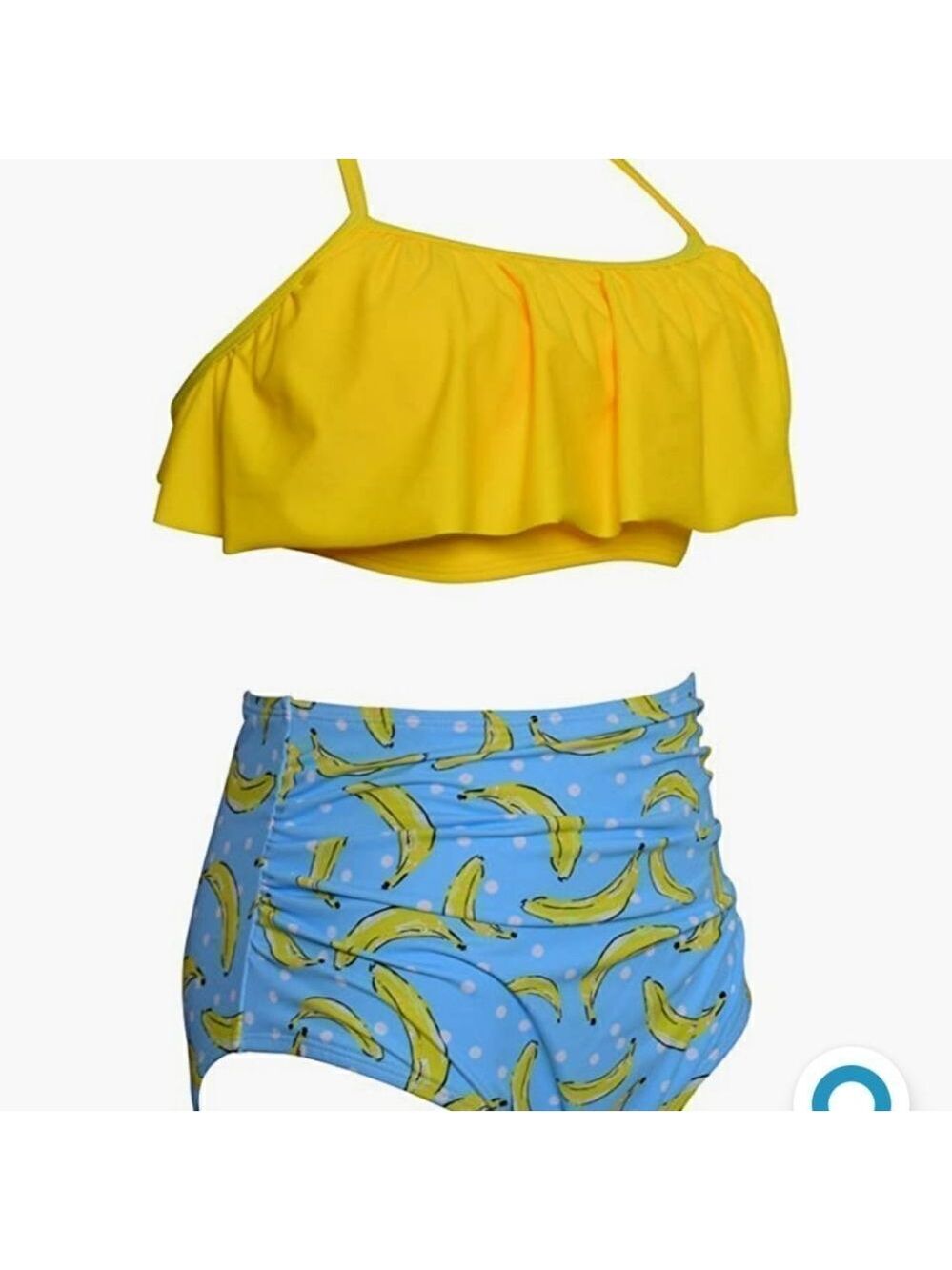 NWOTS Smity Women swimsuit Banana Pattern Beach Wear 2PCS Size Small